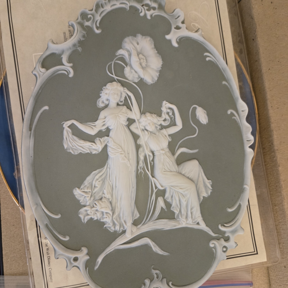 Elegant Relief Wall Art in Gray and White - Picture 2 of 2
